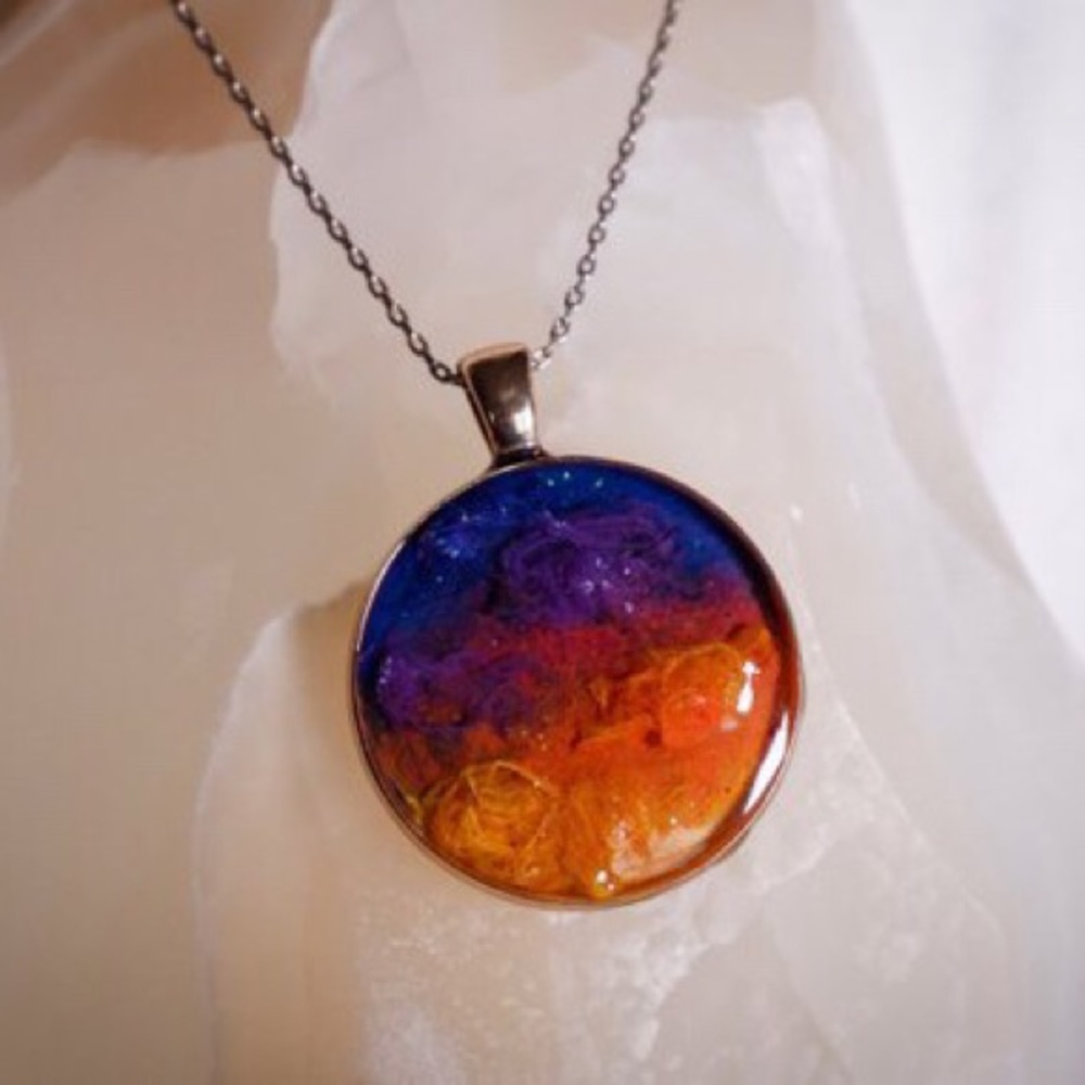 Sunset Sky Pendant Necklace